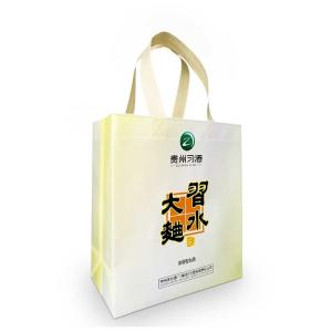 Quality PP 85Gsm Non Woven Eco Bag Handle With Heat Transfer Printing wholesale