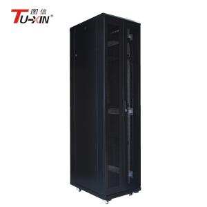 Waterproof Locking Computer Server Rack Cabinet Power Coating Loading 500 Kg