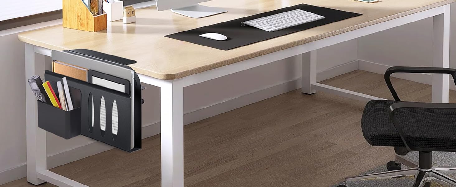 Clamp-On Desk Shelf Standing Desk Drawer with Storage Drawers No Drilling Attachment