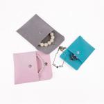 Custom Logo Printed Microfiber Jewellery Pouch Eco Friendly Jewelry Bags