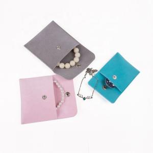 Quality Custom Logo Printed Microfiber Jewellery Pouch Eco Friendly Jewelry Bags wholesale