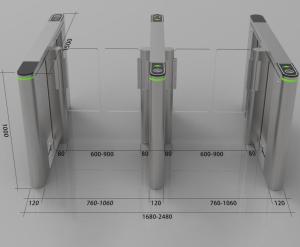 Quality SUS 304 RFID Access Fastlane Speed Gate Turnstile With Servo Motor wholesale