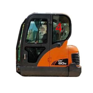 Quality DX60-9 DX70 DOOSAN Glass Left Door Rear Position NO.4 wholesale