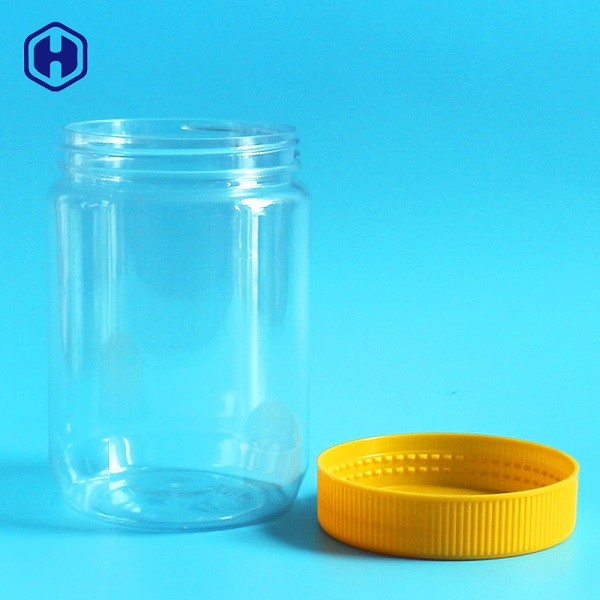 BPA Free Plastic Food Storage Jars 480ml 16oz Non Toxic Recyclable