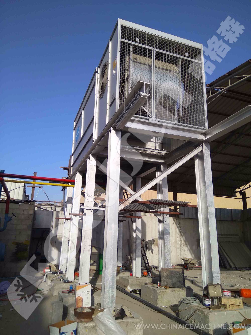 50 Ton Tube Ice Machine for Cooling Foodstuffs Video Outgoing-Inspection Provided