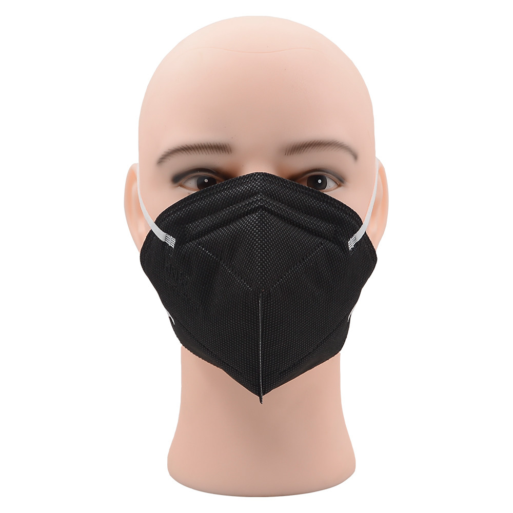 Black 5 Ply Protective Medical 16.5cm*20cm KN95 Face Masks OZONE Disinfect
