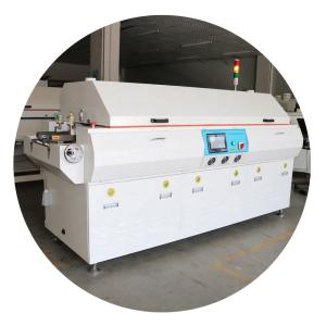 Quality 6 Zones SMT Reflow Soldering Machine Oven Lead Free For PCB Production Line wholesale