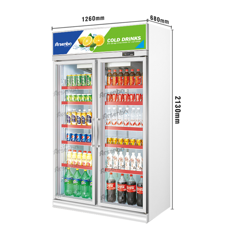 Upright 1600L Commercial Beverage Refrigerator Height 2130mm Multiscene