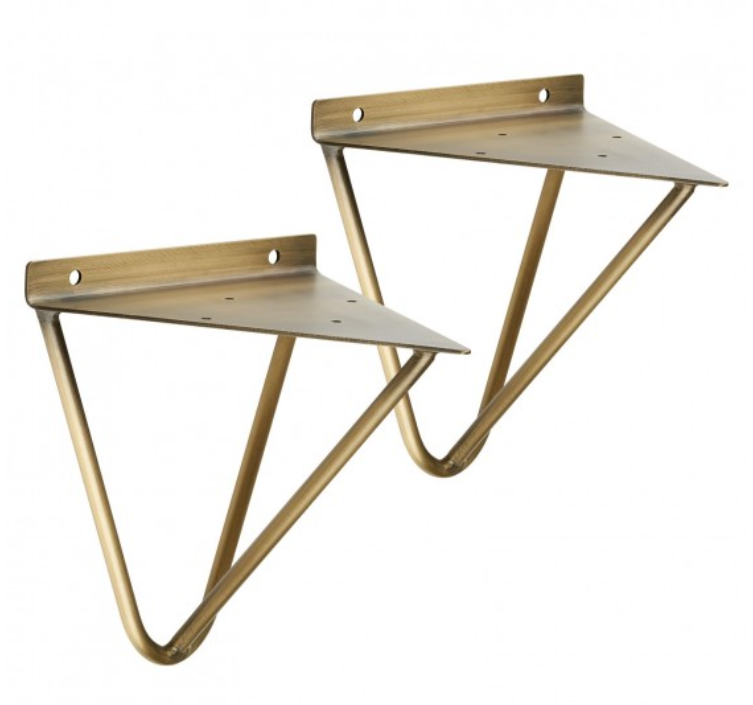 Shelf Bracket Pair of Prism Wall/Display Shelves DIY Shelf Concept with Screws and Now