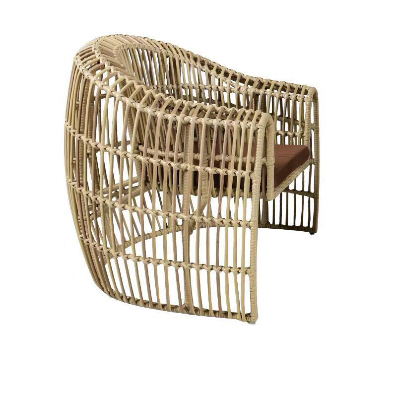 Garden Set Bistro Table Chairs Outdoor Modern Design Style with Aluminum Rattan Woven Furniture Set