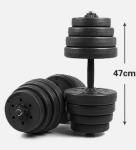 10kg 15kg 20kg 25kg 30kg 40kg Plastic Coated Cement Dumbbell for sales
