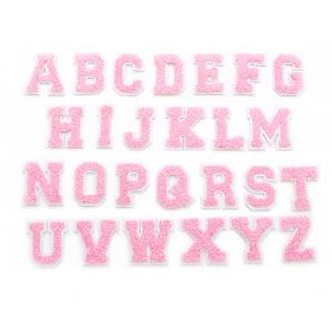 Quality Chenille Glitter Iron On Patches Letters Numbers Shape Embroidered Adhesive wholesale