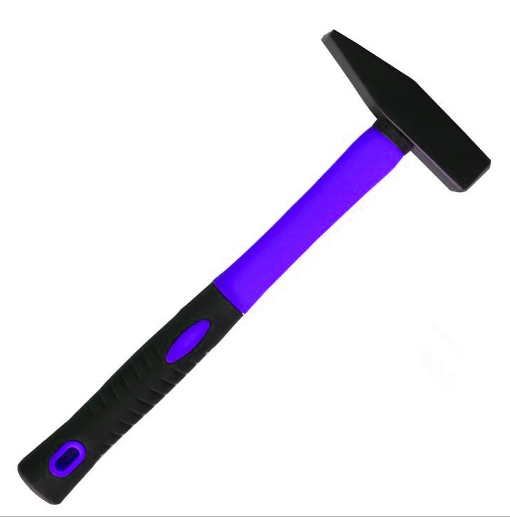 Machinist hammer(XL-0112) with double colors rubber handle and durable powder surface