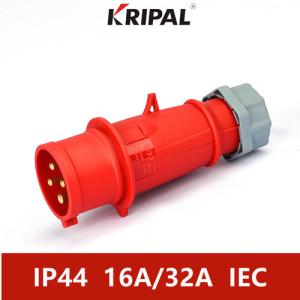 Quality IP44 16A 220V Three Phase Waterproof Industrial Plugs IEC standard wholesale