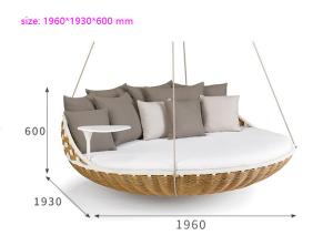 Quality Hammock Swing Creative Rattan Hanging Chair , Balcony Homestay Bird'S Nest Lazy Rattan Chair wholesale