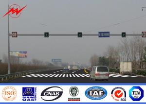 Quality Octagonal Steel Street Lighting Poles Traffic Light Signals With Powder Coating wholesale