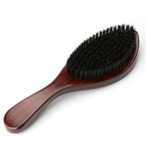 Quality Beach Wood Handle Men's Beard Brush 360 Curved Wave Brush for a Sleek and Defined Look wholesale