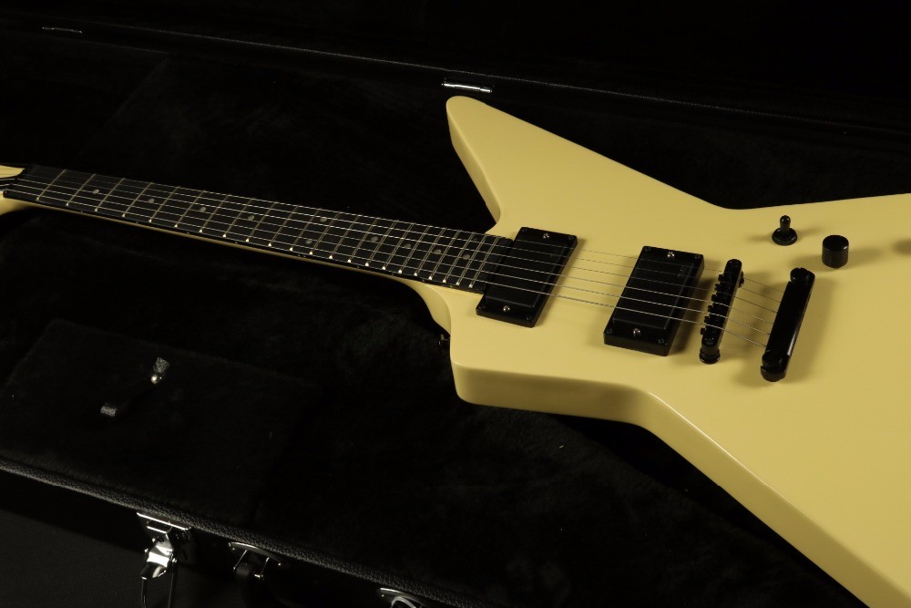 Top Quality ESPS Explorer Electric Guitar Cream Color Fingerboard Inlay Black Hardware EMG Pickups