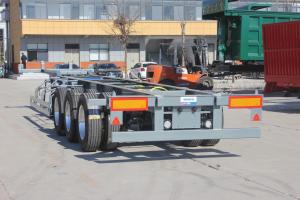 Quality 1310mm Wheel Base Steel 2/3 Axles 30 Ton Skeleton Semi Trailer For Worldwide Customers wholesale