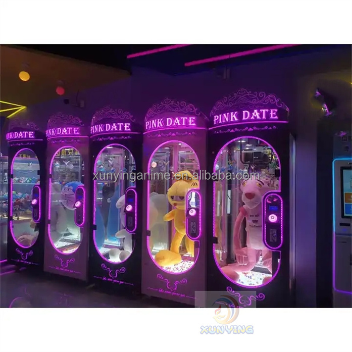 Coin Pusher Pink Date Arcade Claw Machine Prize Cutting Gift Game Machine Age 8 Years