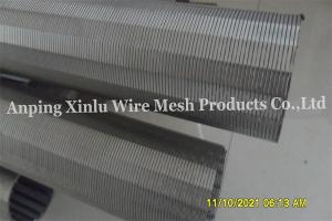 China Continuous Slot Filter Screen Tube AISI 316 OD 86mm Gap 0.1mm Johnson Wire Screen on sale