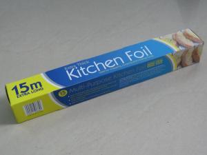 China 30cm X 15m Aluminum Foil Wrapping Paper Roll Harmless For For Kitchen Food Barbecue on sale