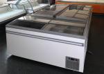 Curved Glass Door Combination Open Top Island Freezer R290