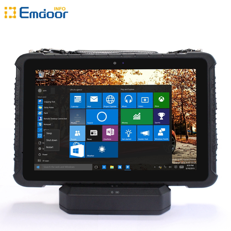 IP68 Rugged Tablet 10.1 inch Win10 Home/Pro/IOT NFC Fingerprint 1D 2D Barcode Scanner