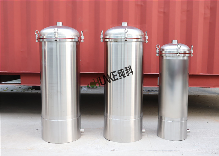 Precision 10" 30 inch PP PTFE Multi Cartridge Water Filter Housing SS304 316L For Liquid Beer Wine Milk