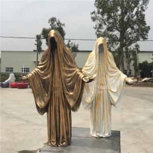 Quality Death Azrael Halloween Fiberglass Outdoor Statues 80cm 120cm 150cm 180cm wholesale