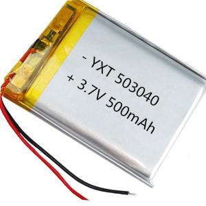 Quality Custom PL503040 500mAh 3.7 V Lithium Ion Polymer Battery for sale wholesale