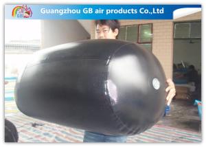 Quality 0.9mm PVC Tarpaulin Black Inflatable Advertising Balloons Airtight OEM / ODM wholesale