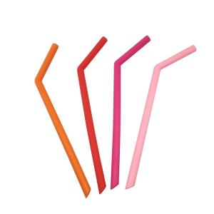 Quality 100 percent Eco Friendly Silicone Drinking Straws Big Jumbo Non - Toxic Material wholesale