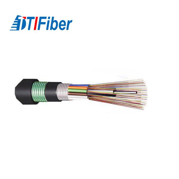 GYTA53 Fiber Optic Cord Doubel Sheath Armoured Flame Retardant Direct Buried