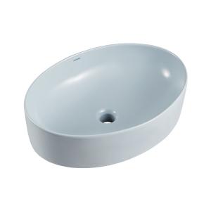 Quality Blue Ceramic Glazed Counter Top Basin 540x380x140mm Oval Shape wholesale