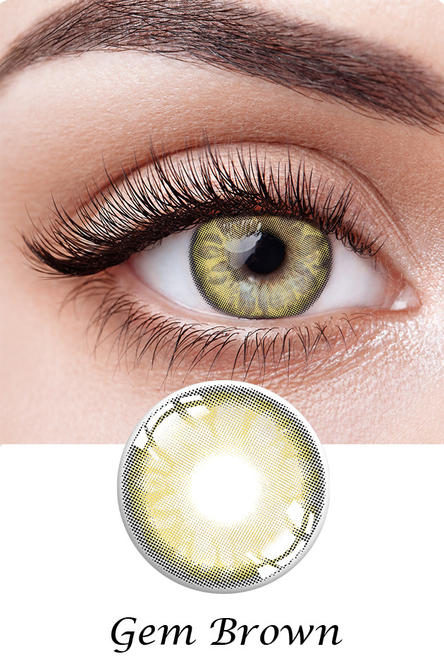 Most Natural Gem Contact Lens Toric Colored Contacts For Dark Eyes 14.0mm