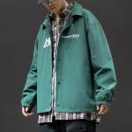 Leather Sleeve Sports Men Letterman Jacket Anti UV Breathable