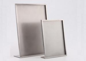 Quality Brushed Steel Panel Advertising Pop Store Display Props A3 / A4 Size wholesale