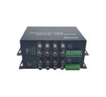 AHD CVI Fiber optic converter, 1-8 CH 1080P video fiber optic transmitter with