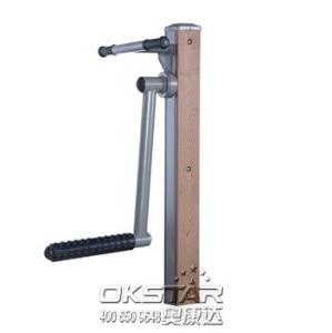 Quality wood outdoor fitness equipment leg trainer for old people wholesale