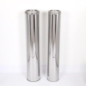 Quality Slivery Insulated Wood Stove Chimney Pipe Construction Applied Seamless Welded wholesale