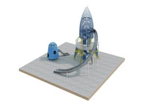 Quality Outdoor Park Metal Tube Slide Ss304 Stainless Steel Playset wholesale