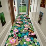 Tulip And Peony Flower Entrance Large Commercial Floor Mat Hotel Corridor