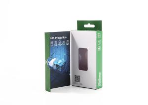 Quality Promotional Electronics Cardboard Box CMYK Mobile Charger Packaging With Blister wholesale