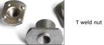 DIN928 Square Weld Nut / Automobile Industry Stainless Steel Nuts Four Angle