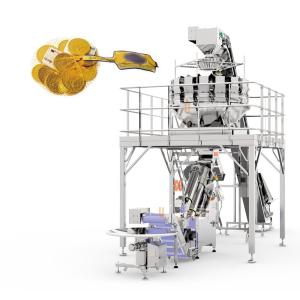 Quality Gold Coin Chocolate Mesh Net Bag Packaging Machine 50BPM Speed Clipping Machine wholesale