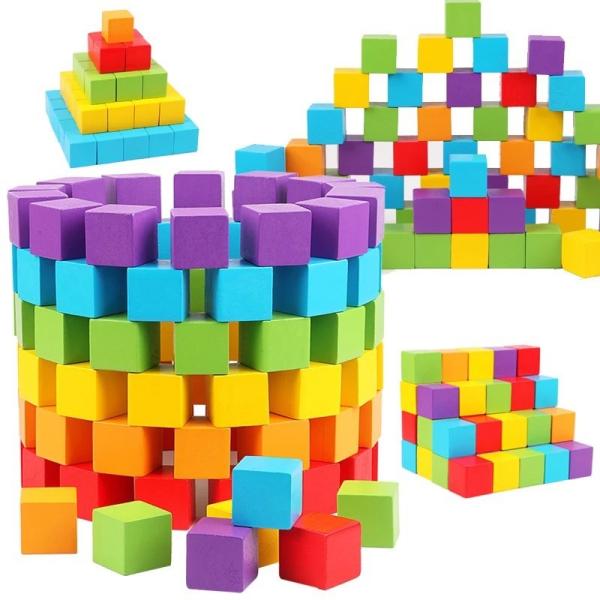 Hot-selling Well-designed Cube Board Game Wooden Block Wood Crafts Block For