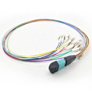Quality 12 24 48 Fiber MPO - LC Single Mode Fiber Optic Cable wholesale