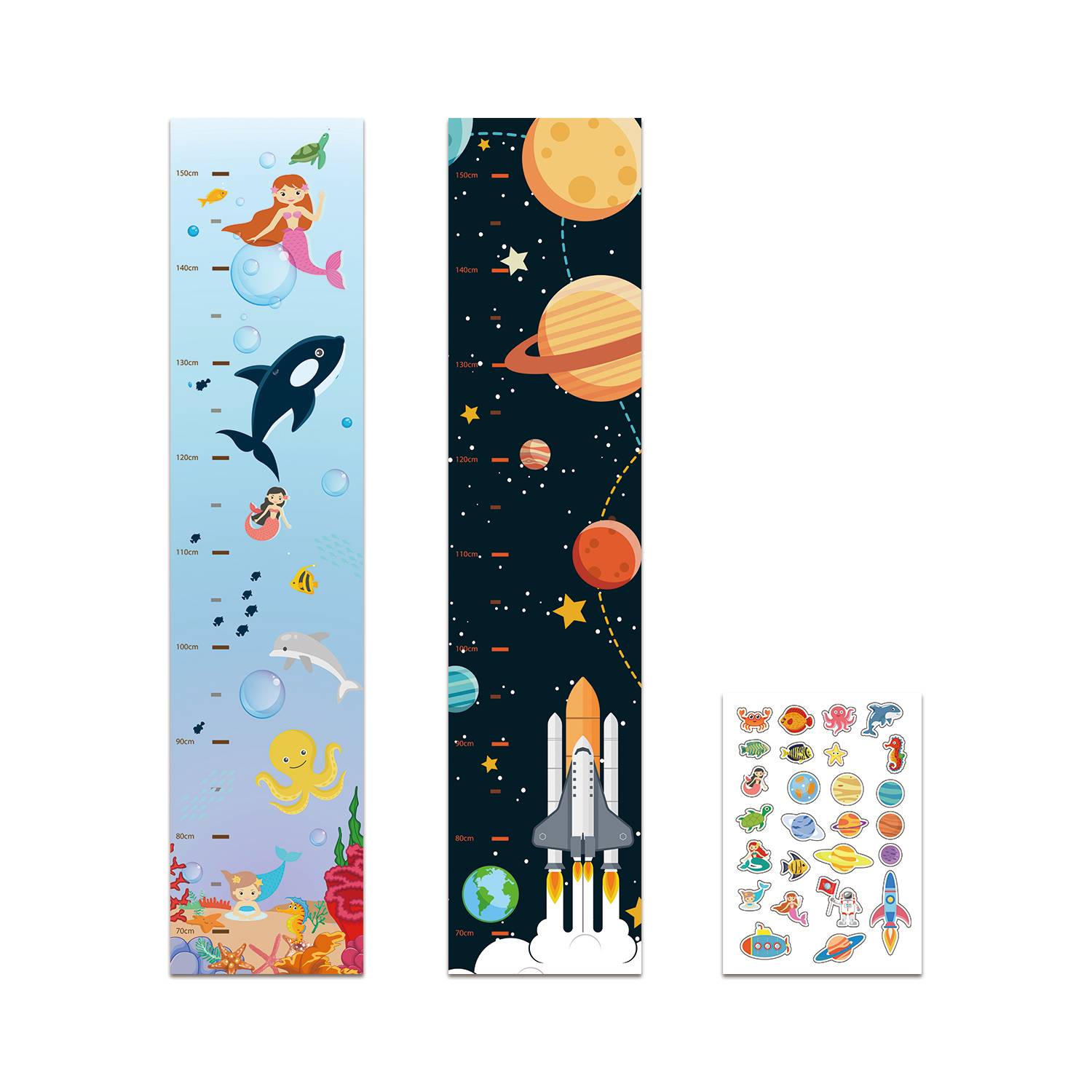 Children Removable Dry Erase Growth Chart Poster