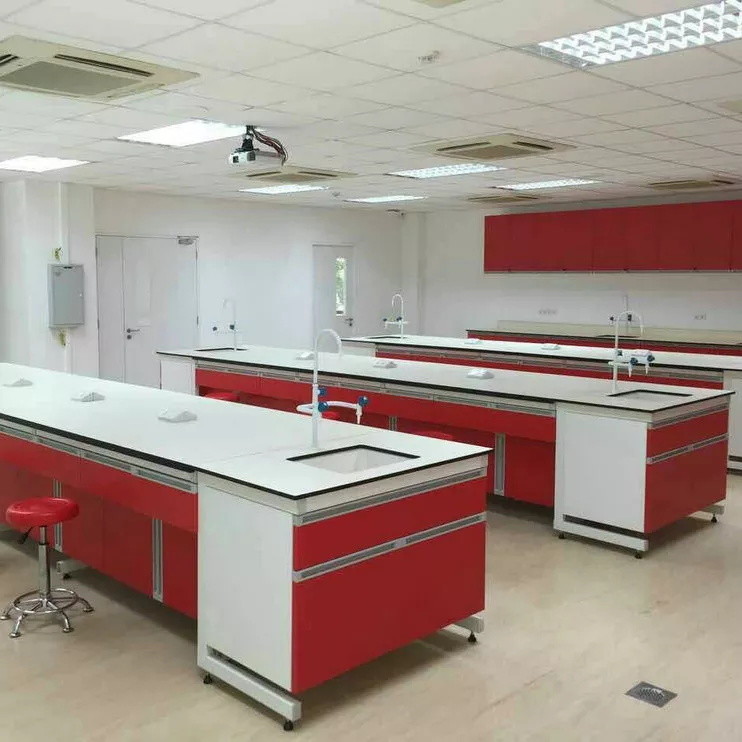 Commercial School Laboratory Furniture Ss304 Chemistry Lab Furniture Bench 800mm